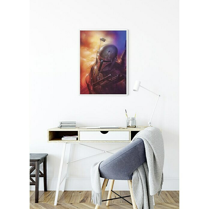 Komar Star Wars Wandbild Mandalorian (30 x 40 cm, Vlies)