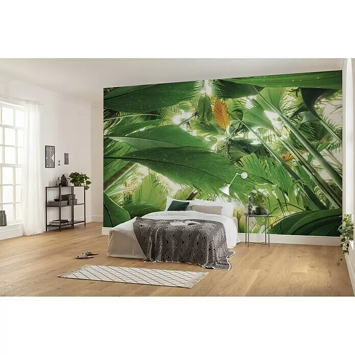 Komar Stefan Hefele Edition 2 Fototapete Dschungeldach II - 9 -tlg., B x H: 450 x 280 cm, Vlies - Stimmungsaufnahme