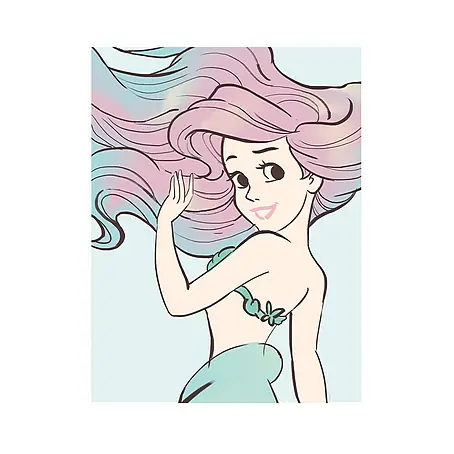 Komar Disney Edition 4 Poster Ariel Aquarell
