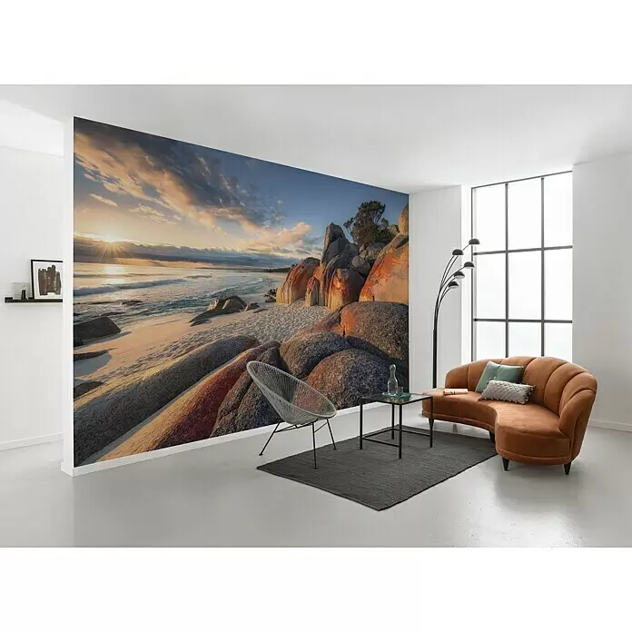 Komar Stefan Hefele Edition 2 Fototapete Bay of Fires - 8 -tlg., B x H: 400 x 280 cm, Vlies - Stimmungsaufnahme