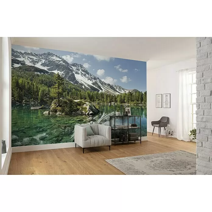 Komar Stefan Hefele Edition 2 Fototapete Bergmagie - 9 -tlg., B x H: 450 x 280 cm, Vlies - Stimmungsaufnahme