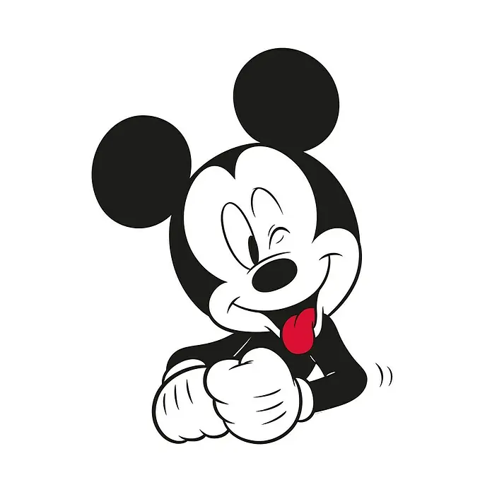 Komar Disney Edition 4 Poster Mickey Mouse Funny - Disney, B x H: 40 x 50 cm - Lächelnde Mickey Mouse-Illustration. Klassische Comicfigur mit schelmischem Ausdruck, die einen verspielten Charme versprüht.