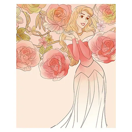 Komar Disney Edition 4 Poster Sleeping Beauty Roses