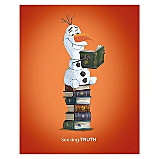Komar Disney Edition 4 Poster Frozen Olaf Reading (Disney, B x H: 40 x 50 cm)