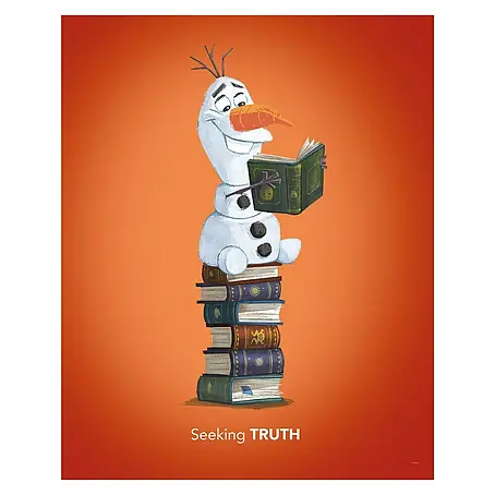 Komar Disney Edition 4 Poster Frozen Olaf Reading