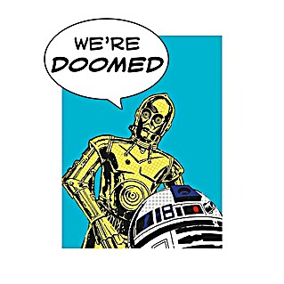 Komar Star Wars Poster Comic Quote Droids (Disney, B x H: 30 x 40 cm)