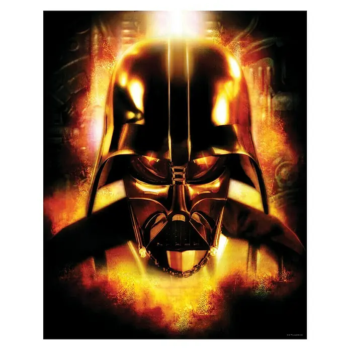 Komar Star Wars Poster Vader Head - Star Wars, B x H: 50 x 70 cm - Imposantes Darth Vader Poster, das den ikonischen Helm in leuchtenden Farben und beeindruckender Detailgenauigkeit zeigt. Star Wars Fanartikel.