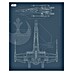 Komar Star Wars Poster Blueprint X-Wing 