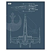 Komar Star Wars Wandbild Blueprint X-Wing (40 x 50 cm, Vlies)