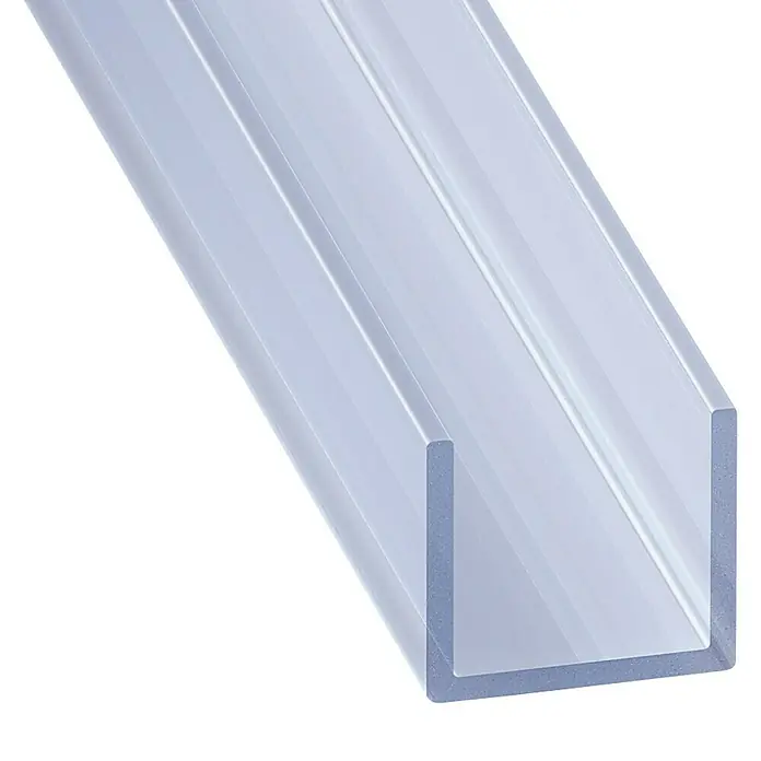 Kantoflex U-Profil - 2.000 x 18 x 10 mm, Stärke: 1 mm, Kunststoff, Transparent - Klare U-förmige Plexiglas-Leiste, ideal für diverse Bastel- und Bauprojekte. Perfekt für den Innenausbau und Modellbau.