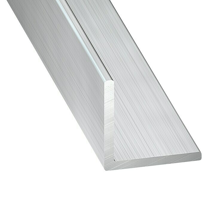 Kantoflex Winkelprofil (L x B x H: 1.000 x 40 x 40 mm, Stärke: 1,5 mm, Aluminium, Silber, Oberfläche: Roh)