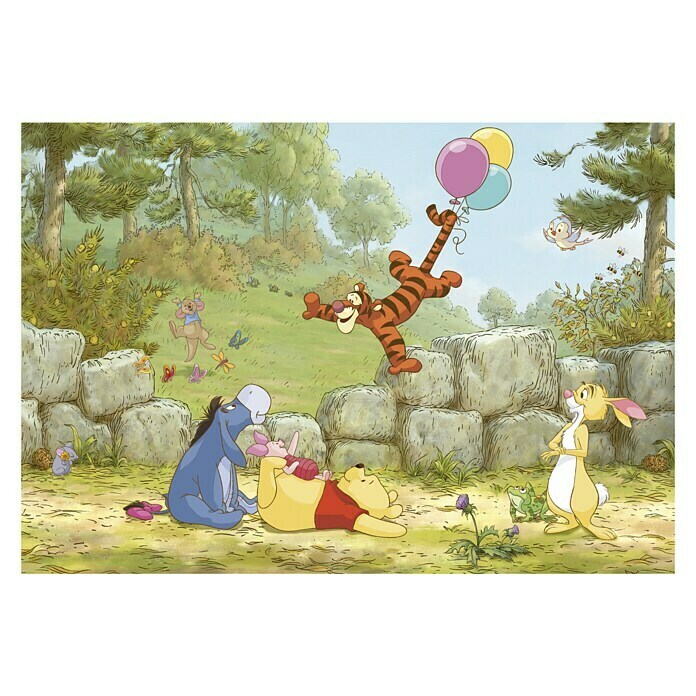 Papier) 368 4 (8 cm, -tlg., x | Komar Disney Pooh Edition 254 Ballooning BAUHAUS x H: Winnie B Fototapete