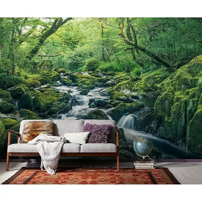 Komar Stefan Hefele Edition 1 Fototapete Green Tales - 4 -tlg., B x H: 400 x 250 cm, Vlies - Stimmungsaufnahme