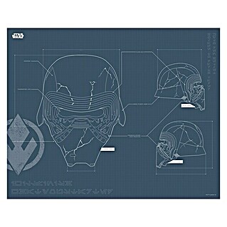 Komar Star Wars Poster EP9 Blueprint Kylo Helmet (Disney, B x H: 70 x 50 cm)