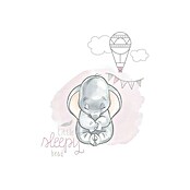 Komar Disney Edition 4 Wandbild Dumbo Sleepy (30 x 40 cm, Vlies)