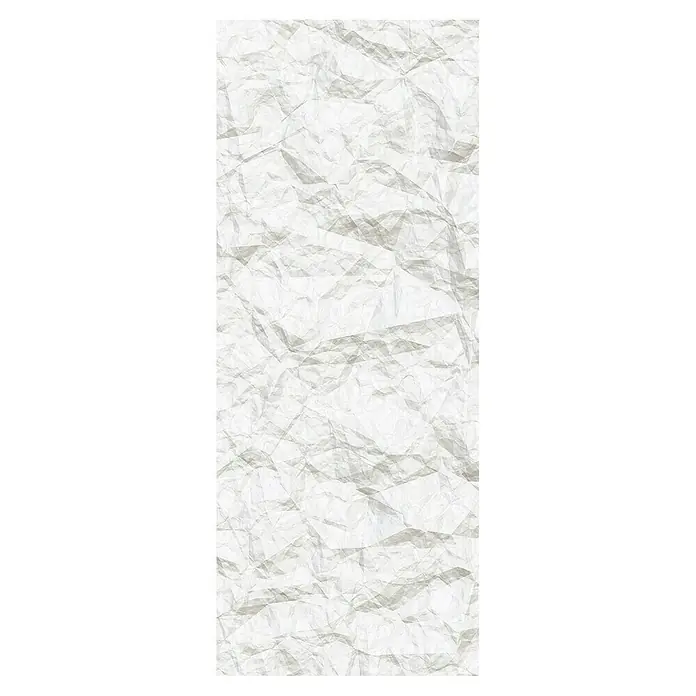 Komar Infinity Fototapete Crumpled Panel - 1 -tlg., B x H: 100 x 250 cm, Vlies - Nahaufnahme eines zerknitterten weißen Papiers, das eine interessante Textur für Hintergründe oder Overlays bietet. Ideal für kreative Projekte.
