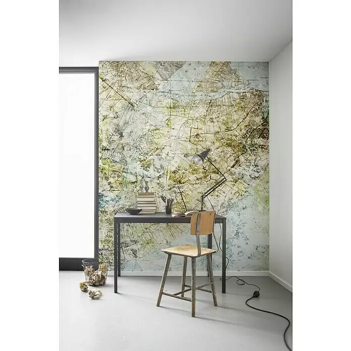 Komar Infinity Fototapete Mix Map - 2 -tlg., B x H: 200 x 250 cm, Vlies - Stimmungsaufnahme