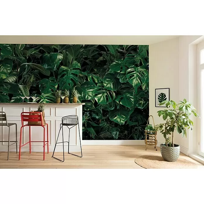 Komar Pure Fototapete Tropical Wall - 3 -tlg., B x H: 400 x 250 cm, Vlies - Stimmungsaufnahme