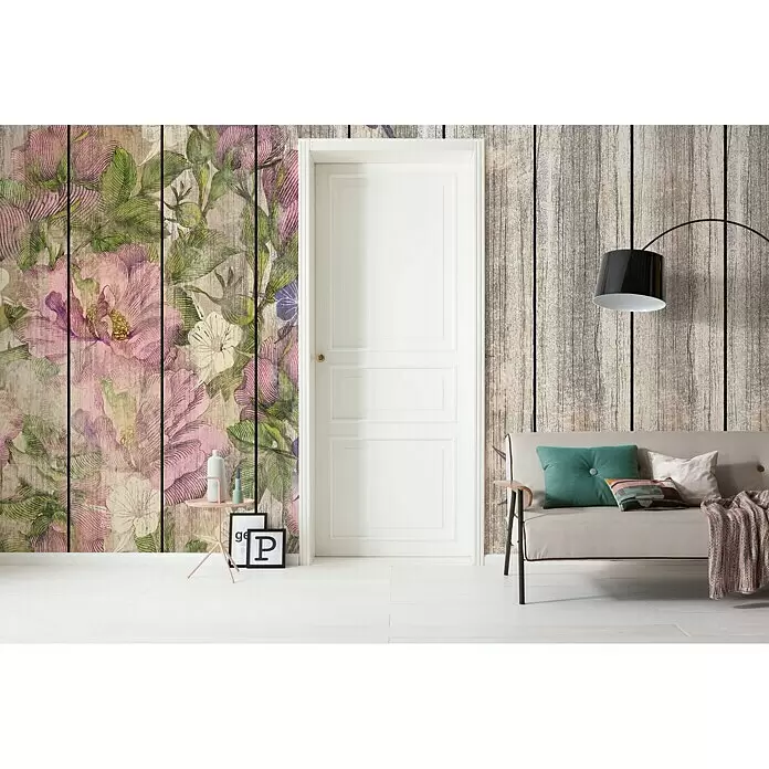 Komar Infinity Fototapete Vintage Rose - 4 -tlg., B x H: 500 x 250 cm, Vlies - Stimmungsaufnahme