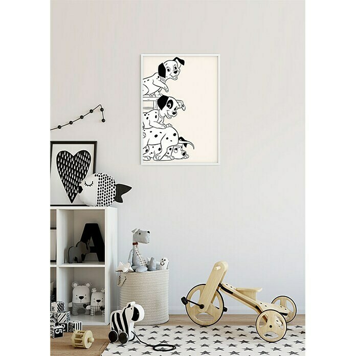 Komar Disney Edition 4 Wandbild 101 Dalmatiner Playing (30 x 40 cm, Vlies)