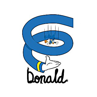 Komar Disney Edition 4 Poster Donald Duck Spiral (Disney, B x H: 50 x 70 cm)