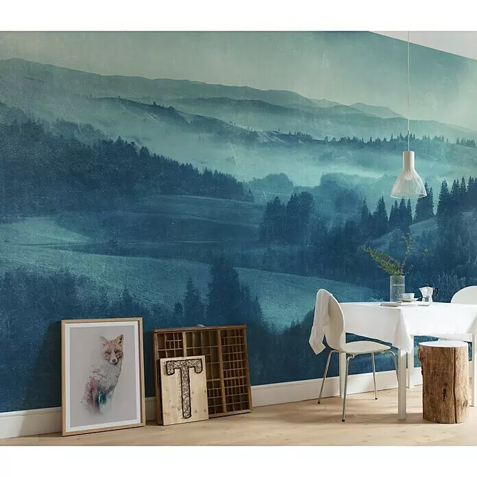 Komar Pure Fototapete Twilight - 4 -tlg., B x H: 400 x 250 cm, Vlies - Stimmungsaufnahme