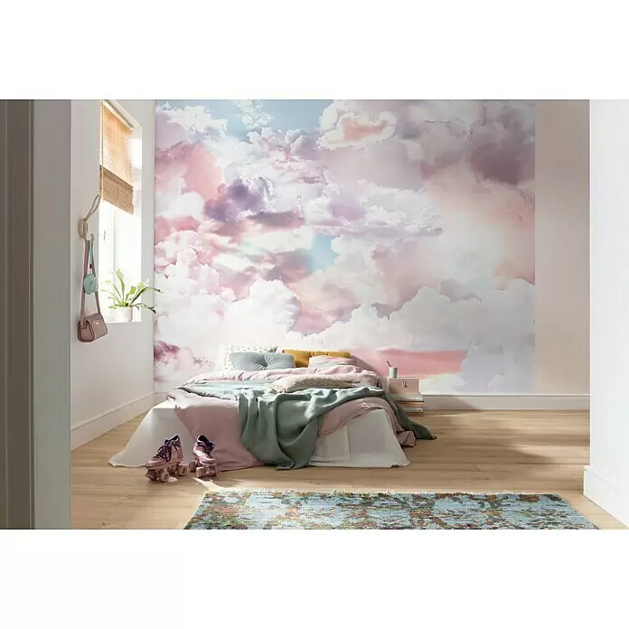 Komar Pure Fototapete Clouds - 3 -tlg., B x H: 300 x 250 cm, Vlies - Stimmungsaufnahme