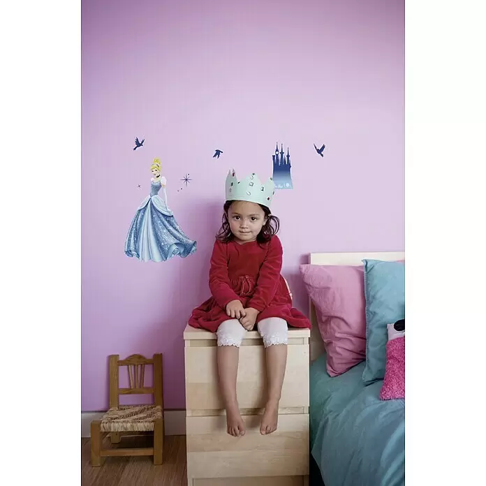 Komar Disney Edition 4 Dekosticker Princess Dream - 10 -tlg., Bunt - Stimmungsaufnahme