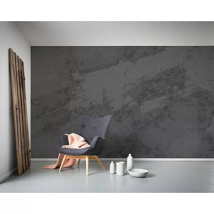 Komar Infinity Fototapete Maya Tweed - 4 -tlg., B x H: 400 x 250 cm, Vlies, Anthrazit - Stimmungsaufnahme