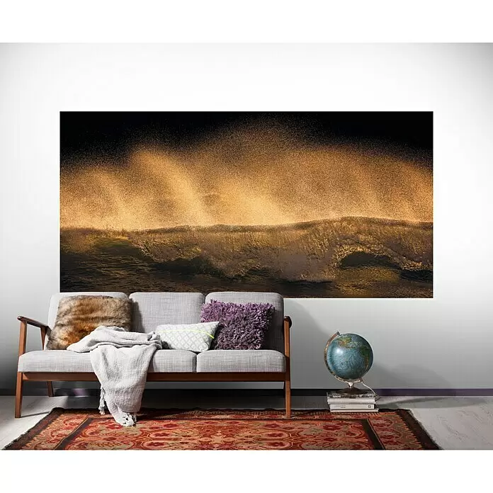 Komar Stefan Hefele Edition 1 Fototapete Golden Wave - 1 -tlg., B x H: 200 x 100 cm, Vlies - Stimmungsaufnahme