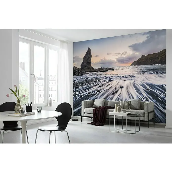 Komar Stefan Hefele Edition 1 Fototapete Smooth - 4 -tlg., B x H: 400 x 250 cm, Vlies - Wandbild mit Meereslandschaft im Wohnzimmer. Das stilvolle Wandbild verwandelt den Raum in eine beruhigende Küstenlandschaft.