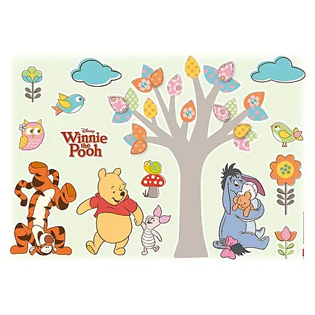 Komar Disney Edition 4 Dekosticker Winnie Pooh Nature Lovers