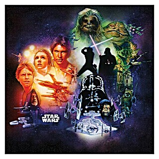 Komar Star Wars Fototapete Poster Collage (5 -tlg., B x H: 250 x 250 cm, Vlies)