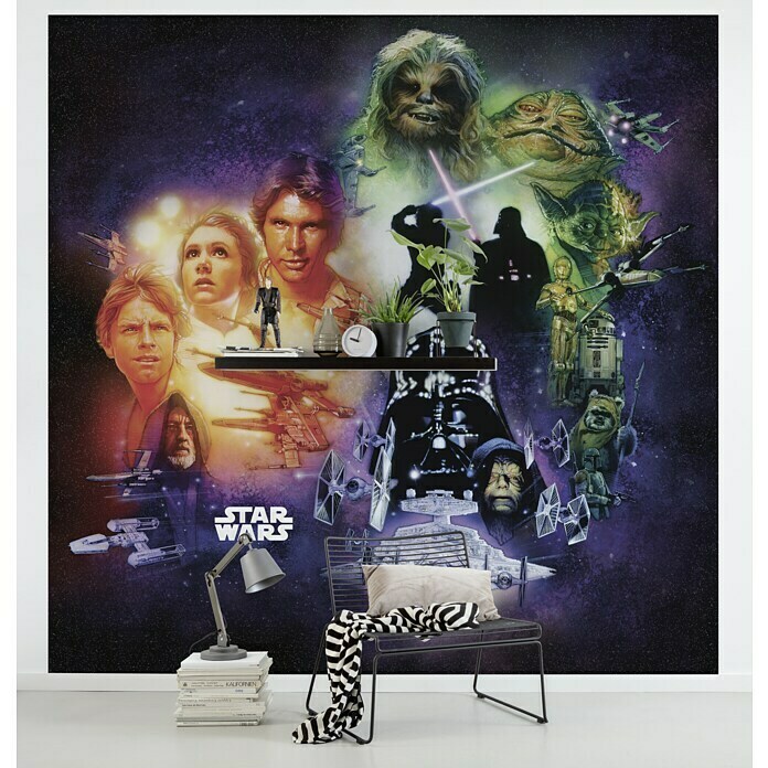 Komar Star Wars Fototapete Poster Collage (250 x 250 cm, Vlies)