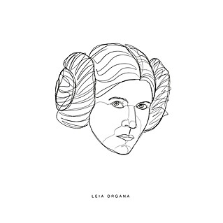 Komar Star Wars Poster Force Faces Leia (Star Wars, B x H: 50 x 70 cm)