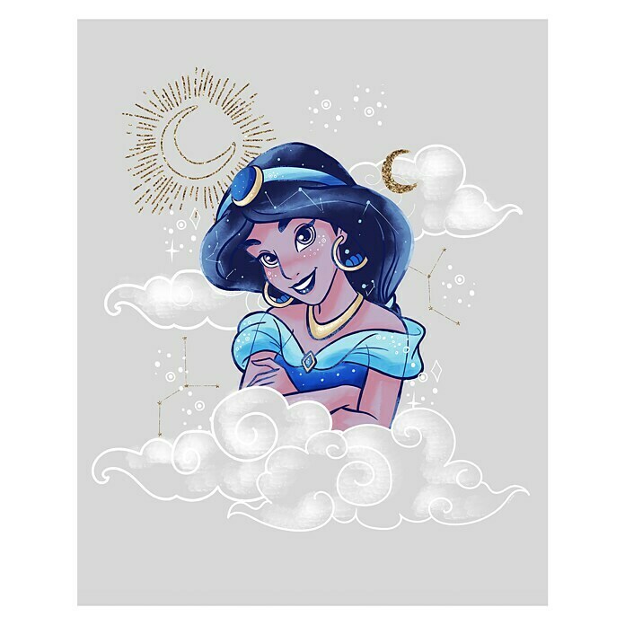 Komar Disney Edition 4 Wandbild Jasmin Clouds (50 x 70 cm, Vlies)