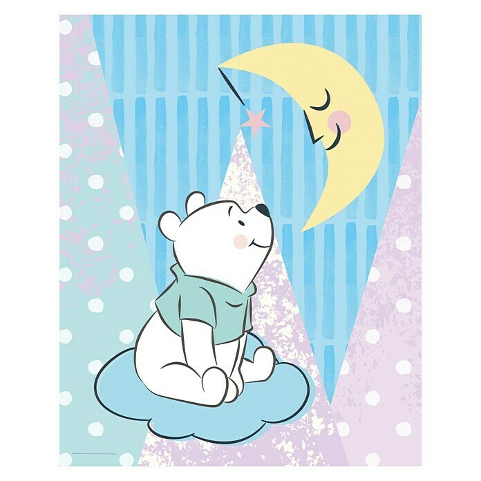 Komar Disney Edition 4 Wandbild Winnie Pooh Moon (40 x 50 cm, Vlies)