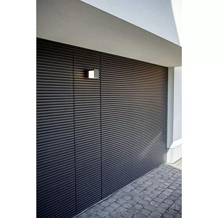 Lutec Cuba LED-Außenwandleuchte - 12 W, 10 x 14,8 x 11,6 cm, Anthrazit, IP54 - Stimmungsaufnahme