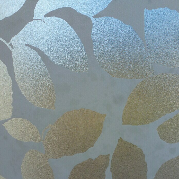Vénilia Klebefolie Vitrostatic Blätter (1,5 m x 45 cm, Transparent, Selbstklebend)