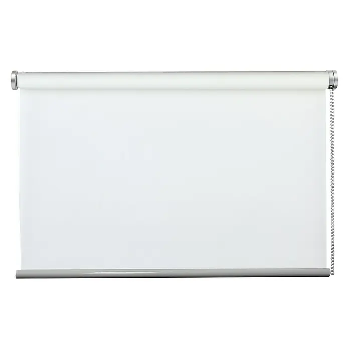 Rollo Prime - B x H: 90 x 210 cm, Weiß, Uni, Montageart: Klemmen, Tageslichtdurchlässig - Das Bild zeigt eine weiße Rollo, die elegant und funktional ist. Ideal für die Lichtsteuerung in jedem Raum und bietet Privatsphäre.