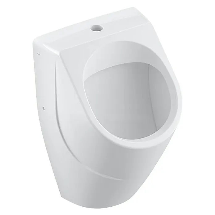 Villeroy & Boch O.novo Urinal - Unbeschichtet, Zulauf: Oben, Absaugspülung, Weiß - Weißes Urinal mit abgerundeten Formen, das Sauberkeit und Funktionalität vereint und sich durch sein modernes Design auszeichnet.