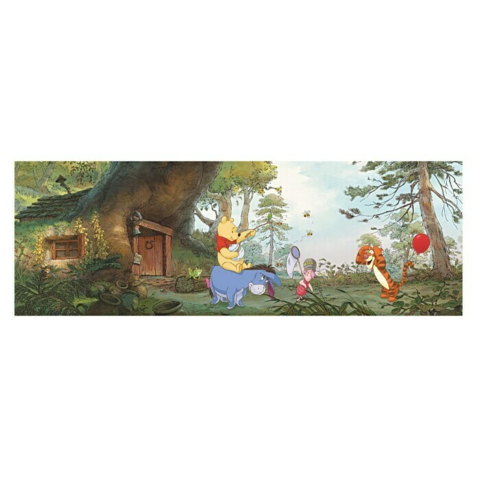 Komar Disney Edition 4 Fototapete Pooh´s House (4-tlg., 368 x 127 cm, Papier)