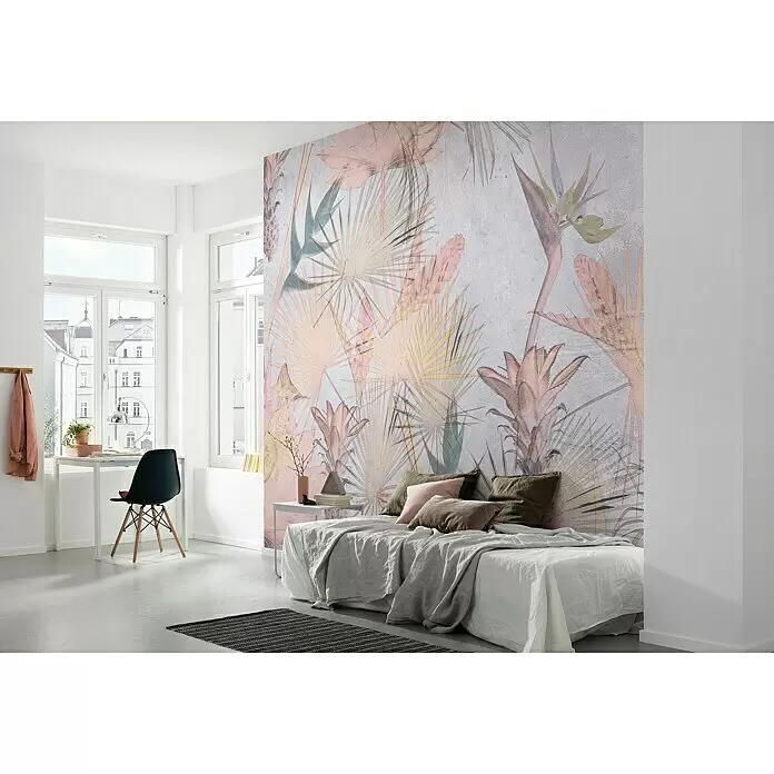 Komar Imagine Edition 3 - Stories Fototapete Tropical Concrete - 8 -tlg., B x H: 368 x 254 cm, Papier - Stimmungsaufnahme