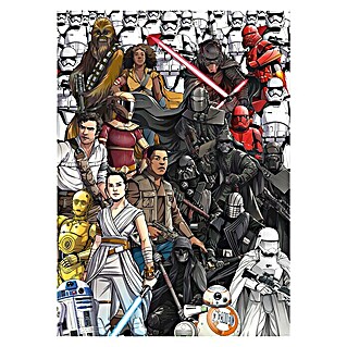 Komar Star Wars Fototapete Retro Cartoon (4 -tlg., B x H: 200 x 280 cm, Vlies)