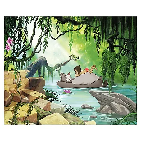 Komar Disney Edition 4 Fototapete Jungle Book Swimming with Baloo