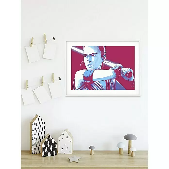Komar Star Wars Poster Faces Rey - Star Wars, B x H: 40 x 30 cm - Stimmungsaufnahme