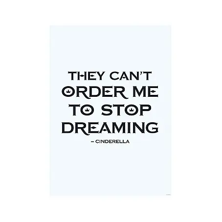 Komar Disney Edition 4 Poster Cinderella Quote