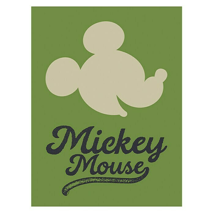 Komar Disney Edition 4 Poster Mickey Mouse Green Head (Disney, B x H: 30 x 40 cm)
