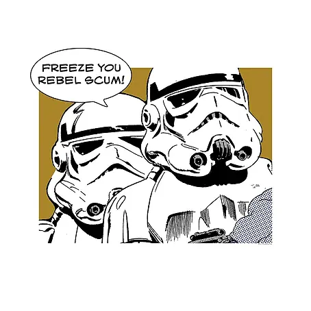 Komar Star Wars Poster Comic Quote Stormtrooper