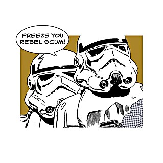Komar Star Wars Poster Comic Quote Stormtrooper (Disney, B x H: 70 x 50 cm)